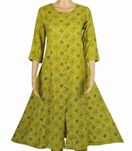 Kurti A-line Three-quarter sleeves(Product code: RA-A00041)